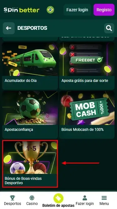 Spinbetter BR: Bônus de Boas-Vindas para Apostas Esportivas