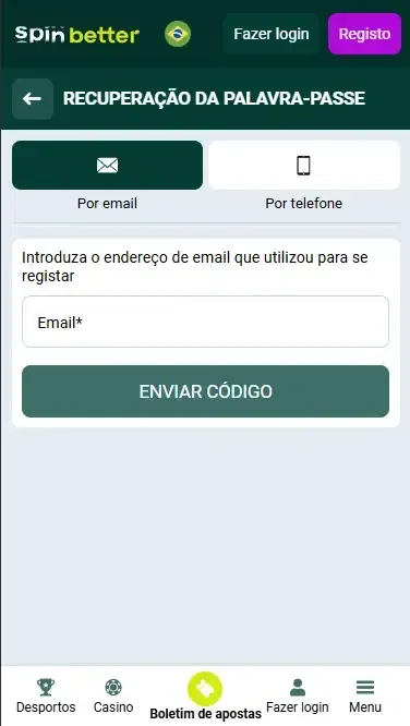 Recuperação de senha por e-mail no Brasil