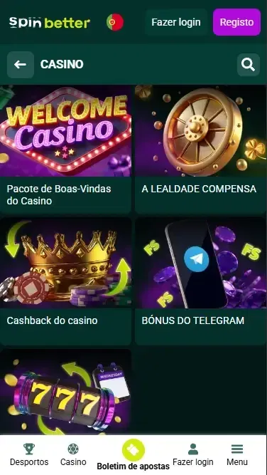 Bónus Contínuos de Casino da Spinbetter PT