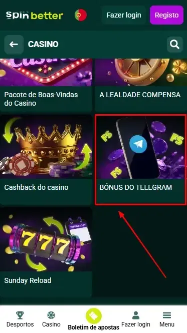 Promoção no Telegram