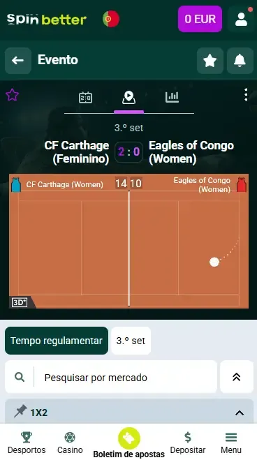 Spinbetter Portugal Transmissão em Direto de Voleibol