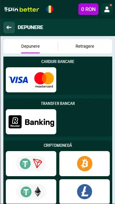 Metode de depunere Spinbetter România