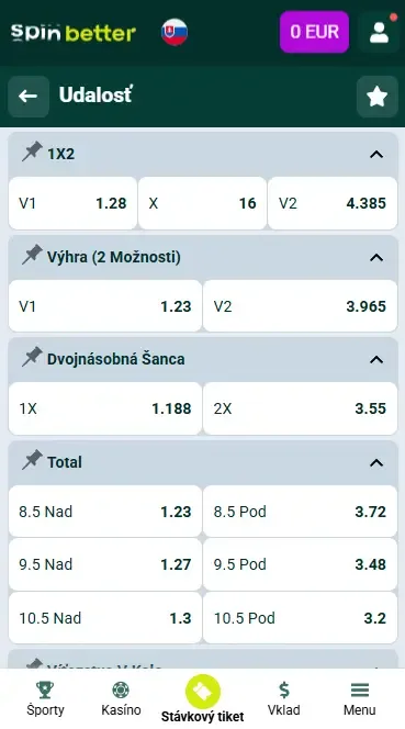 Boxerské trhy Spinbetter Slovensko