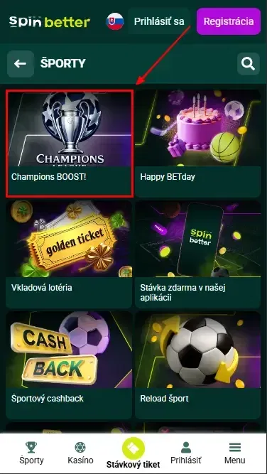 Sezónne a špeciálne bonusy