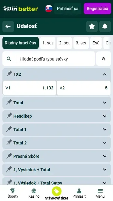 Spinbetter Slovensko – víťaz zápasu (volejbal)