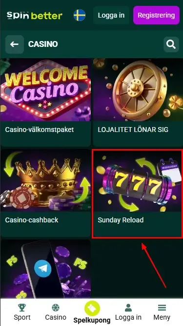 Spinbetter Casino insättningsbonus