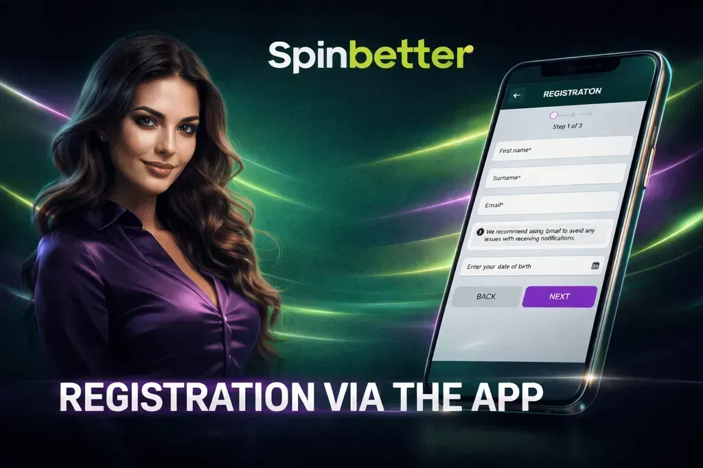 Registrering via appen