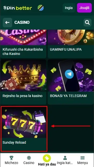 Bonasi ya Amana ya Spinbetter Casino