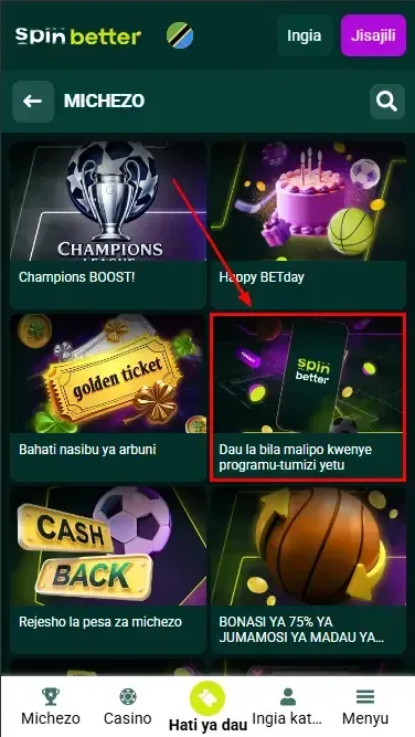 Spinbetter Tanzania Free Bet Bonus