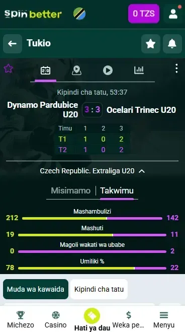 Vipengele vya Kuweka Dau Moja kwa Moja vya Spinbetter Tanzania