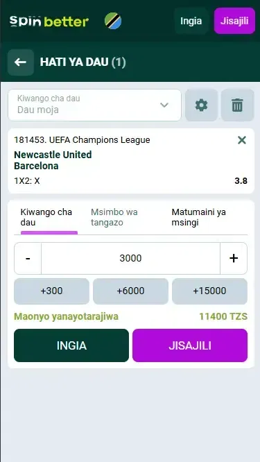 Start Betting on Spinbetter Tanzania