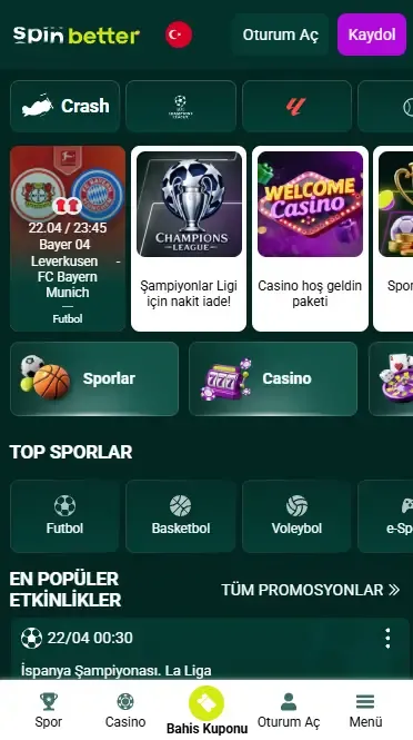 Spinbetter Türkiye Uygulaması
