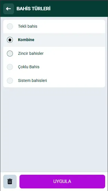 Spinbetter Bahis Türü